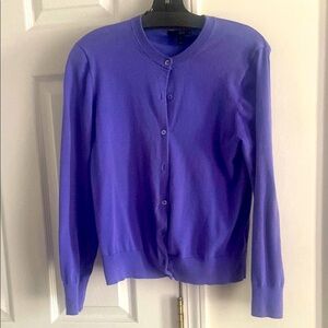 J. Crew Purple Cardigan V-Neck Knit Sweater. ‼️FINAL PRICE ‼️